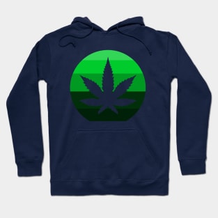 Pot Leaf Circle Logo Hoodie